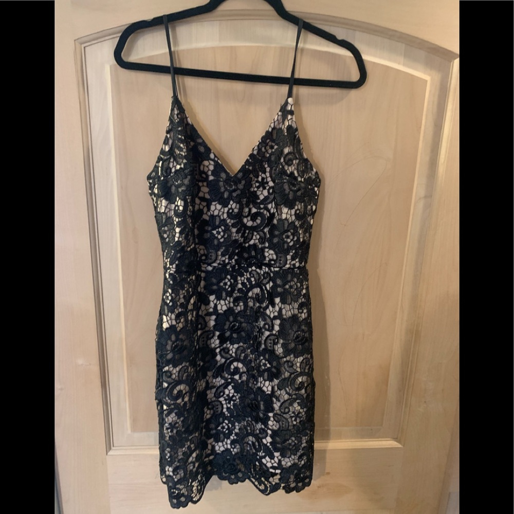 Express Black Lace Dress